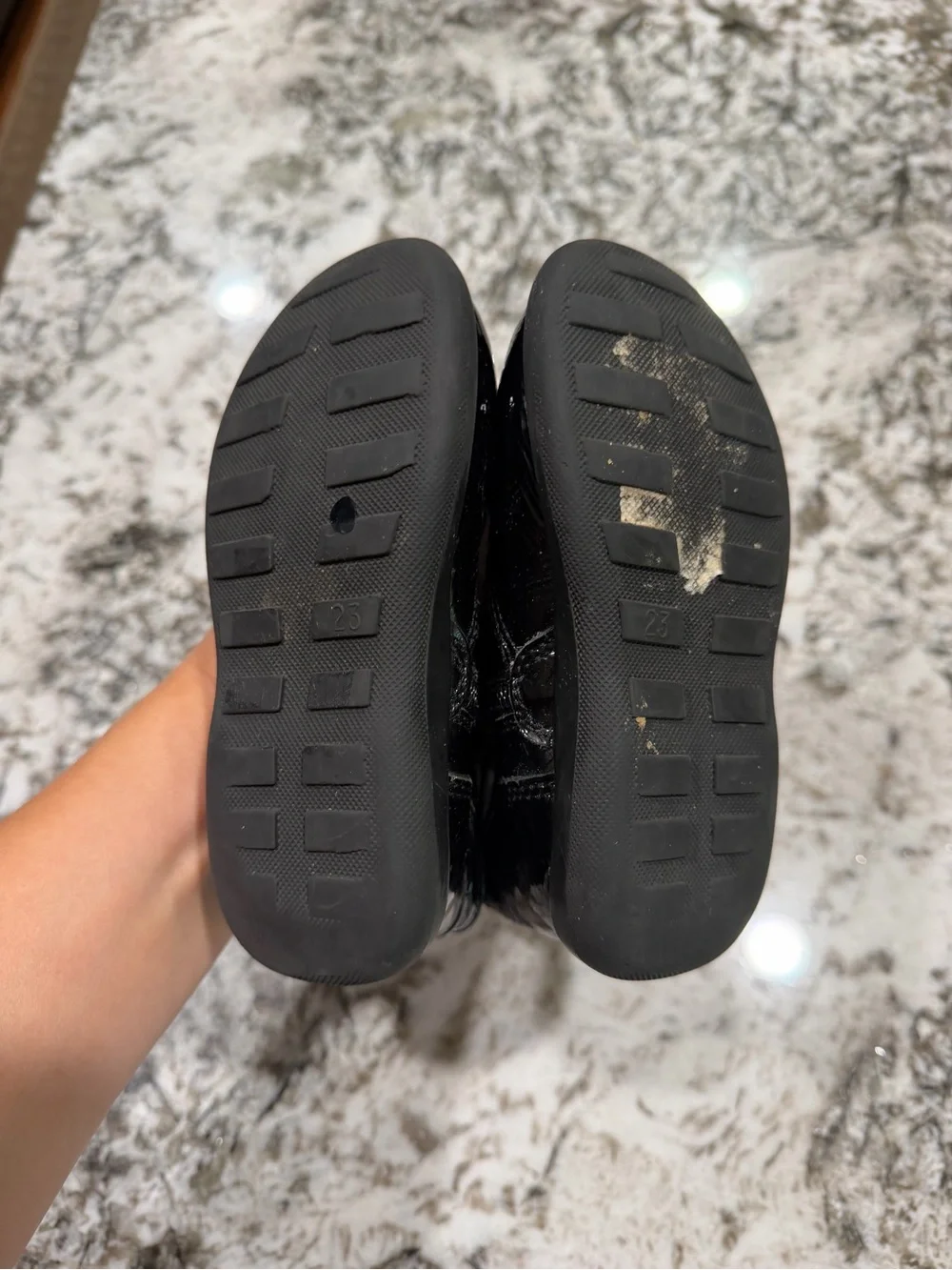 Dolce & Gabbana Black Patent Leather Kids Ankle Boots with Side Zip